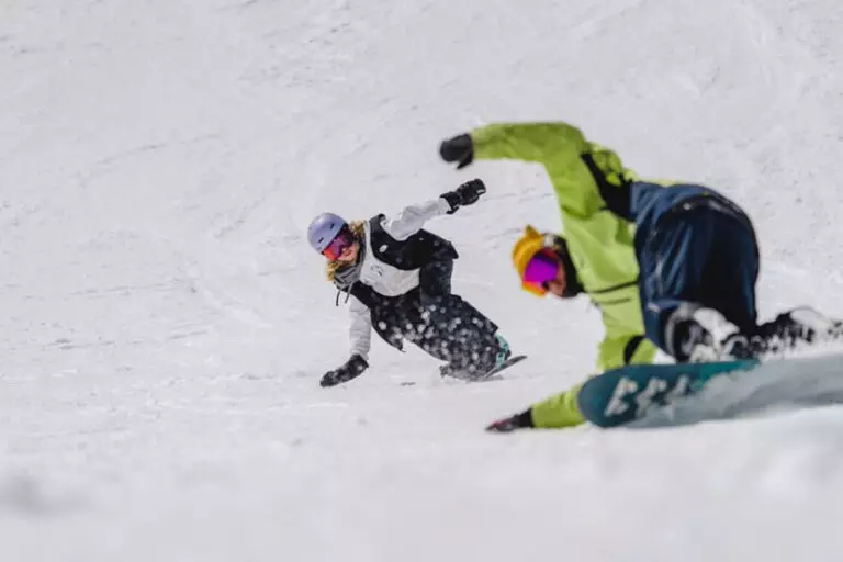 Ettore and Amy snowboarding 2